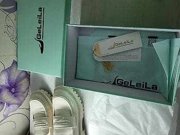 deri canta: Qadın loaferləri – GeLeiLa - Model: GeLeiLa loafer - Rəng: krem/ağ - — 3