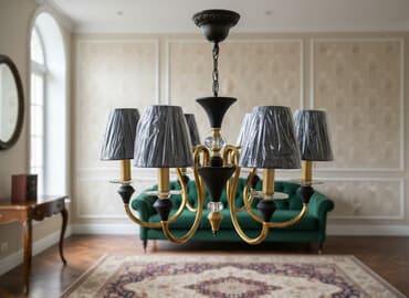 ucuz çılçıraqlar: Çılçıraq, 6 lampa, Metal — 1