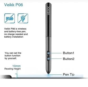 samsung notbuk: Veikk qrafik rəsm tableti və P06 stylus qələmi - Aktiv sahə: 10 x 6 — 3