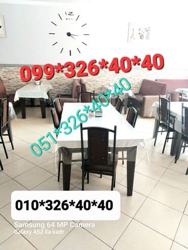 heyet ucun oturacaqlar: Qonaq otağı üçün, Yeni, Dördbucaq masa, 1 stul — 19