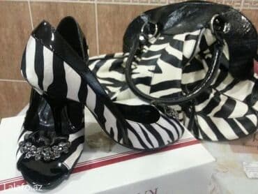 4xl nece razmerdi: Tuflilər, Ölçü: 37, rəng - Qara, İşlənmiş — 2