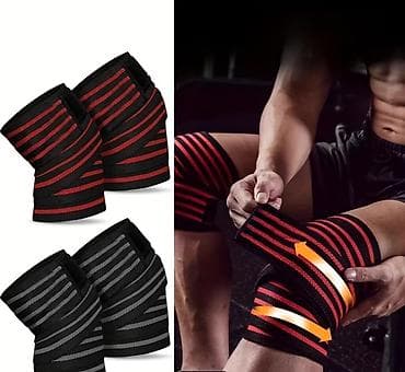 Diz üçün elastik sarğı (cüt) - İdman və fitnes üçün nəzərdə tutulmuş