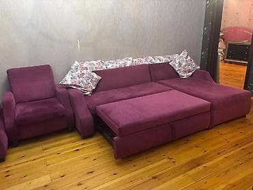 nere balığı: Xarici istehsal açılan divan 1 edəd kreslosu pufiki yaxşı vəziyyətdə — 2
