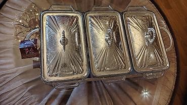 Nahar dəsti, rəng - Gümüşü, Metal — 1