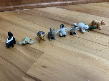 xac suyuna salmaq uecuen dsmallar: Mini heyvan fiqurlarının dəsti - Dəstdə 8 ədəd kiçik plastik fiqur — 1