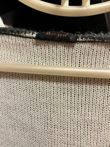 the one tonal krem: Hoodili uzun kardiqan – Borgen - Rəng: tünd boz (xarici) və açıq krem — 3