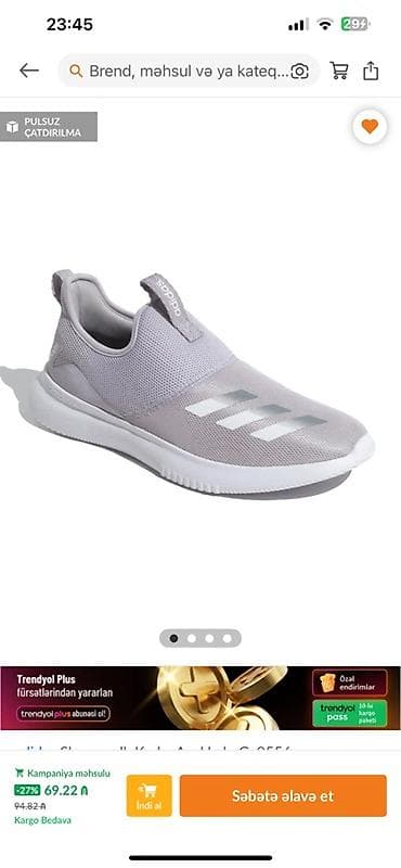 Adidas slip-on idman ayaqqabısı - Model: bağsız slip‑on dizayn - — 1