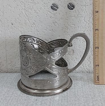 ucuz esyalar: Stəkanlar, rəng - Gümüşü, SSRİ — 8