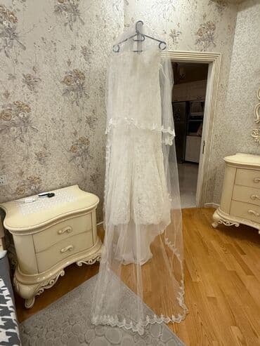 фата койноктор: Gelinlik paltari Turkiyeden 1800 $ alinib 1 defe geyinilib Fatasi,alt — 3