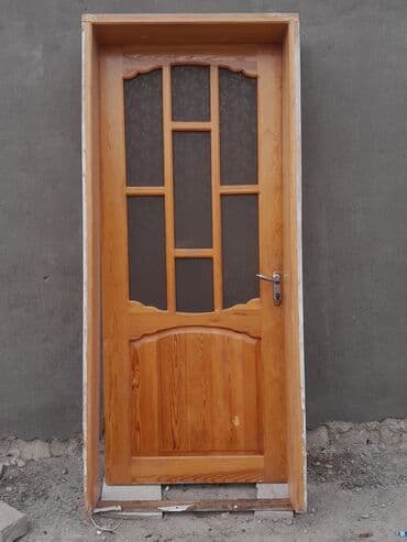 sef qapilari: Taxta giriş qapısı - Material: təbii ağac (şpon deyil), laklı səth. - — 1