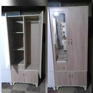 paltar işqafi: Yeni, Açılan, 2 qapılı Düz dolab, Qarderob, paltar dolabı — 2