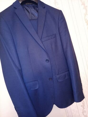 göy rəngli kişi cemperləri: Türkiyə istehsalı Kişi kastyum şalvarı. Razmer : 50.Rəng Tünd göy — 2