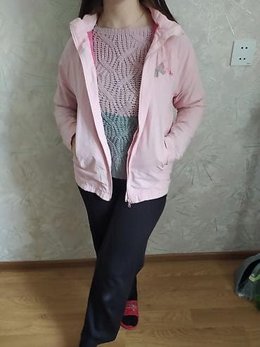 kurtka usaq ucun: Qız uşaqları üçün açıq çəhrayı küləkkeçirməz gödəkçə - Rəng: açıq — 1