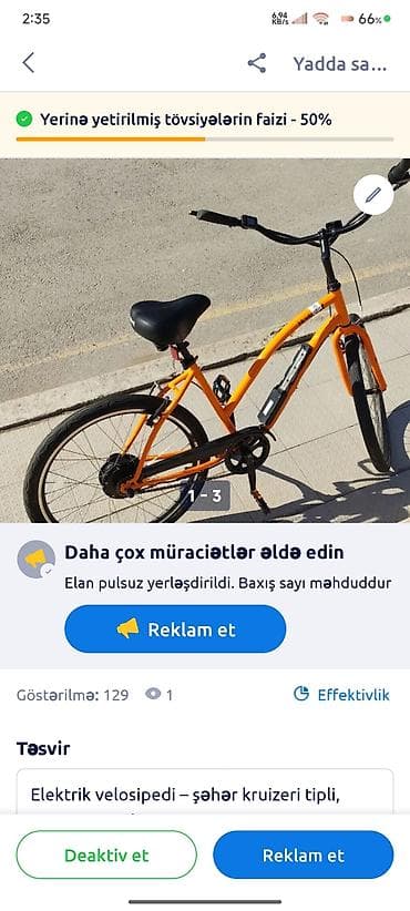 suktur: Elektrik velosipedi – şəhər gəzintisi və gündəlik yol üçün komfortlu — 3