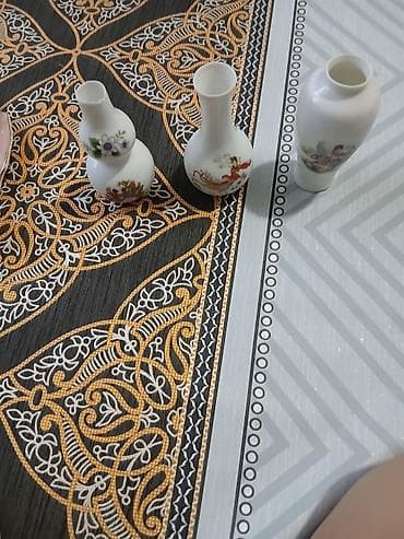 postel: Porcelan dekor dəsti - 3 ədəd kiçik dekorativ güldan: fərqli formalar — 2