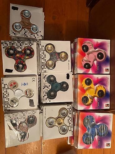 Metal görünümlü üçqanadlı fidget spinner (Hand Spinner) - Korpus — 5