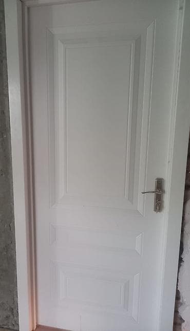 xonca desti: Ağ rəngli daxili otaq qapısı - Material: MDF/taxta əsaslı panel — 2