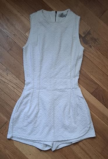 Комбинезоны: Комбинезон, Zara, S, цвет - Белый — 1