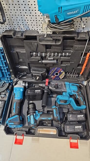 perfe: 3 batareya 1 adaptor Direl perforator laqunda dəsti Diqqət — 1