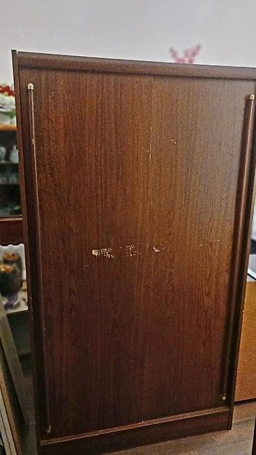paltar asilqani: 2 qapılı, Qəhvəyi, Digər material, Kupe, Düz dolab — 2