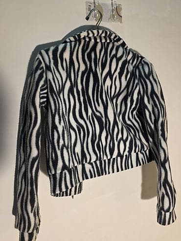 Zebra naxışlı qadın üst geyimi – yumşaq Ölçü-38