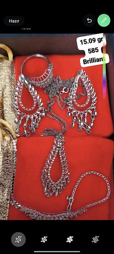 Сумки: Белое золото, 585 проба, 15 г — 1