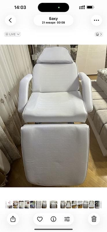 Kuşetkalar: Kosmetoloji kuşetka, Qatlanmayan, rəng - Ağ — 3