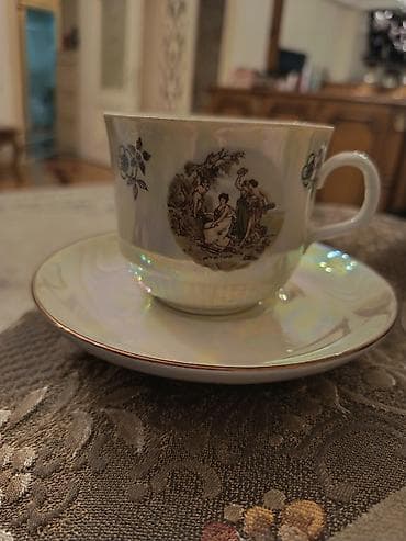 pasdel destleri: Çay dəsti, Farfor, Almaniya — 1