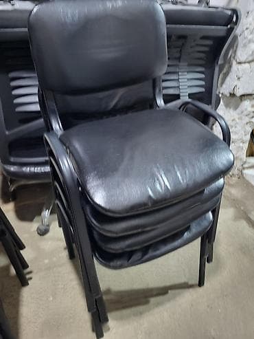 stullar: Yığıla bilən konfrans/ofis stulları - Model: qoltuqlu, metal — 9