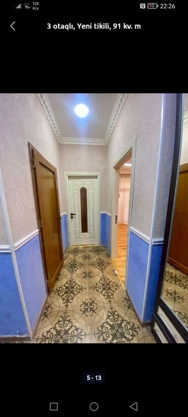 4 комнатные квартиры: 3 otaqlı, Yeni tikili, 91 kv. m — 3