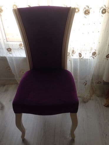 Masa və oturacaq dəstləri: 6 eded stul tecili satilir .Qiymet birine aiddir.Unvan Yasamal — 1