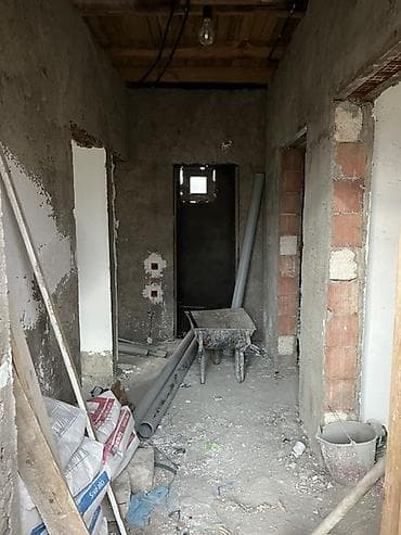 emlak alqi satqisi: Satılır: Tikintisi davam edən fərdi yaşayış evi - Layihə: 1 mərtəbə + — 3