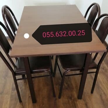 qabaq ustol: Masa və oturacaqlar dəstləri. Qabaq stolu və oturacaqlar. Stol stul — 2