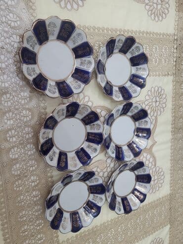 qedimi sufre: Nəlbəkilər, 6 ədədli dəst, rəng - Göy, Rusiya — 2