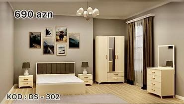 novruza aid: İkinəfərlik çarpayı, Dolab, Komod, 2 tumba, Rusiya, Yeni — 5