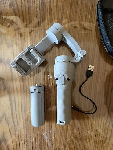 mini pc: TOKQI brendli smartfon üçün 3-oxlu əl gimabalı - Rəng: boz - — 3