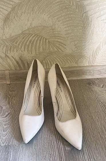 ayaggabı: Bershka, rəng - Ağ, İşlənmiş — 2