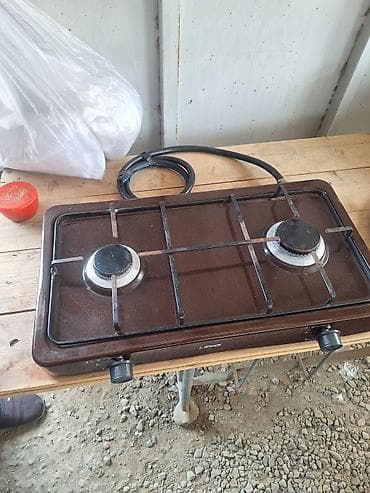 Qaz sobası Stolüstü, 2 gözlü, İşlənmiş