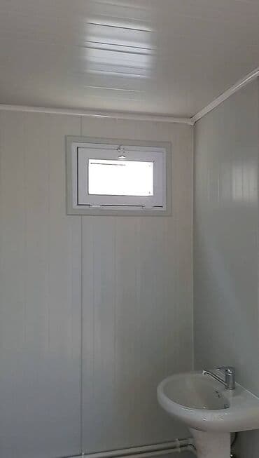 ucuz vaqon: 6.00x3.00m 6 gözlü WC Hamam Konteyneri ---Uzunluq: 7.00m ---En: 3.00m — 6