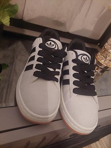 adidas climacool qadın krossovkaları: Məhsul: Adidas Campus stilində unisex krossovkalar - Rəng: Açıq boz — 3