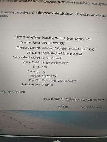 куплю ноутбук: HP 250 G5 noutbuku - Ekran: 15.6" (mat panel), HD - Prosessor: Intel — 7