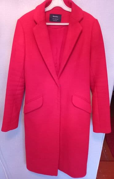 Palto, Bershka, XS, rəng - Qırmızı