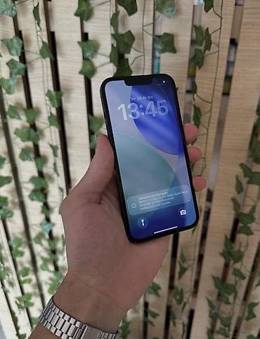 apple watch series 1: IPhone 13, 128 GB, Black Titanium, Zəmanət, Simsiz şarj, Face ID — 3