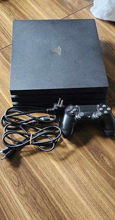 android box tv: PlayStation 4 Pro (PS4 Pro) oyun konsolu Komplekt: - PS4 Pro konsolu — 5