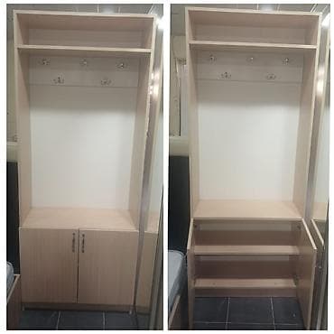 parça skaf: Dəhliz şkafı. Hünd 210, eni 85, dərin 35. qiymeti. Qırığı sınığı — 1