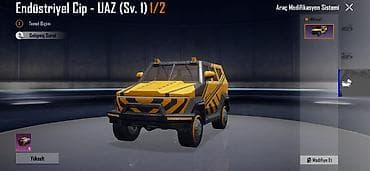 PUBG Mobile oyununda kosmetik əşyalar və nəqliyyat görünüşü paketi