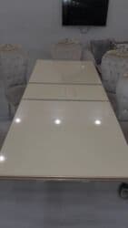 Masalar: Qonaq otağı üçün, İşlənmiş, Açılan, Dördbucaq masa, 6 stul — 3