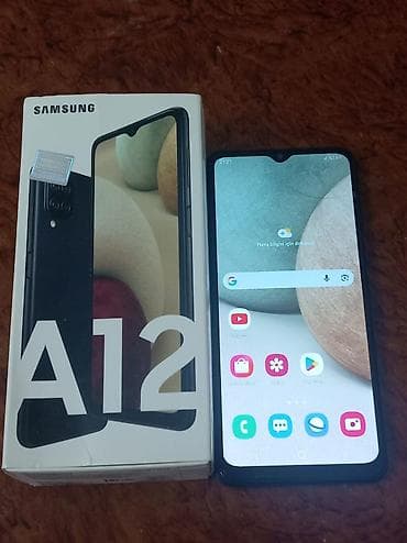 Samsung Galaxy A12, 64 GB, rəng - Qara, İki sim kartlı