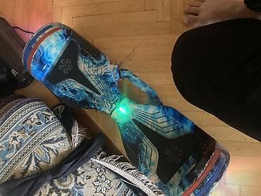 Kitablar və jurnallar: Elektrikli hoverboard – özünü tarazlayan skuter - Dizayn: Mavi-ağ — 1