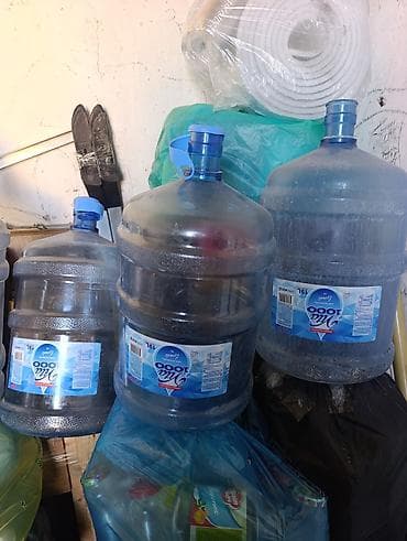 saxlama qab: 19 litrlik su qabları – boş tara (damacana) - Həcm: 19 L - Material — 3